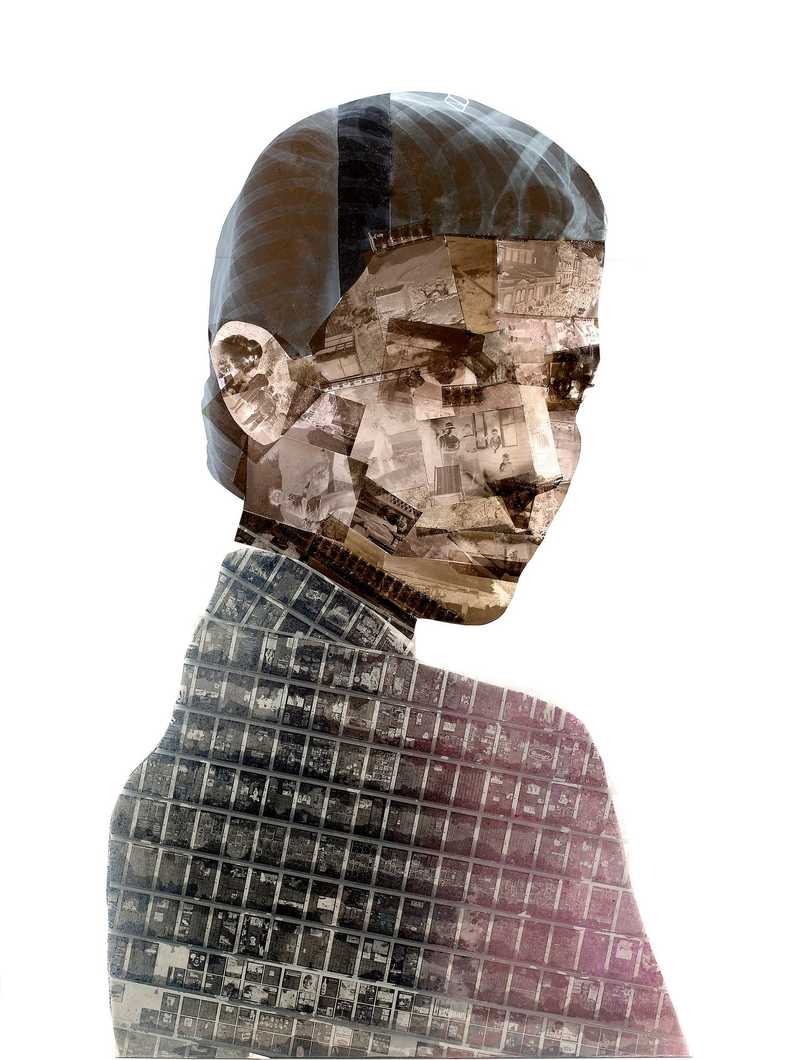 Illustration for article titled Timeless Portraits Created On Obsolete Floppy Disks And Film